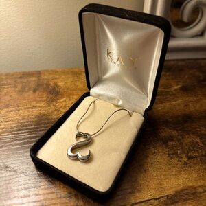 Kay Jewelers Silver Heart Necklace
